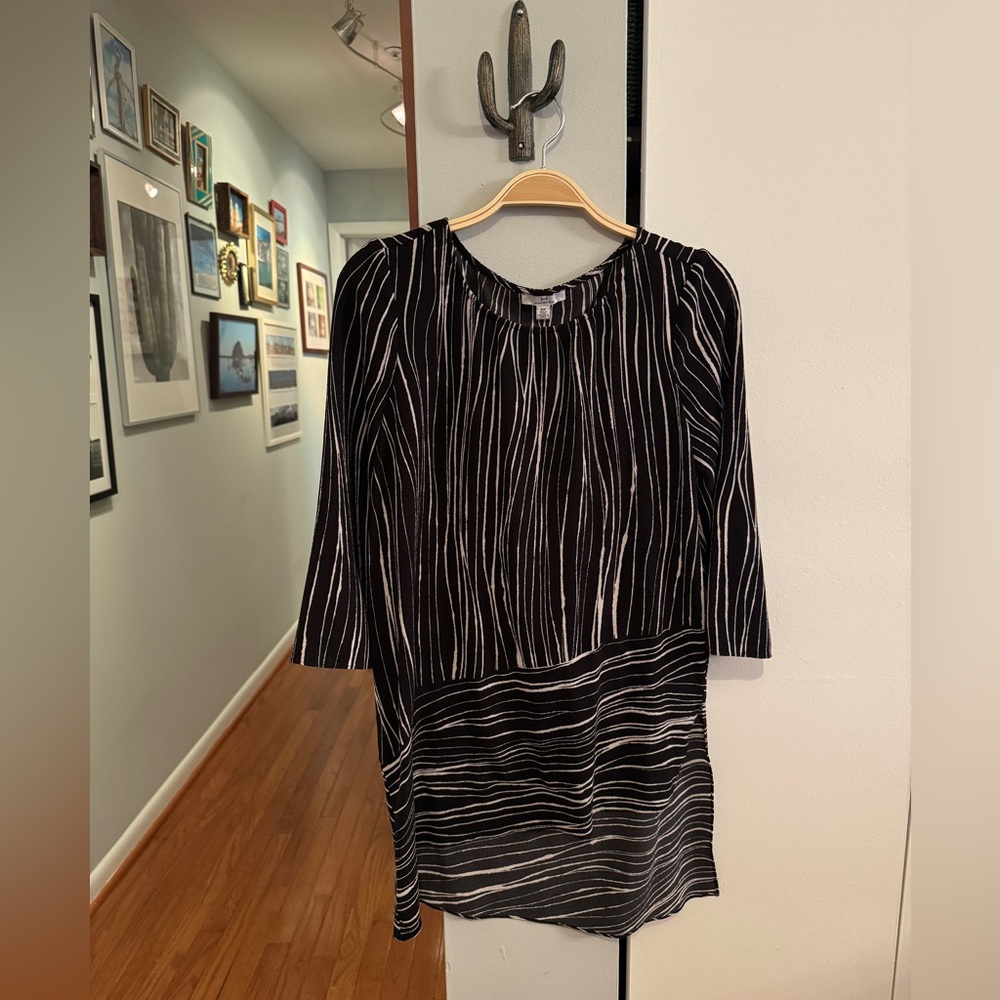Halston Heritage Black and White Tunic